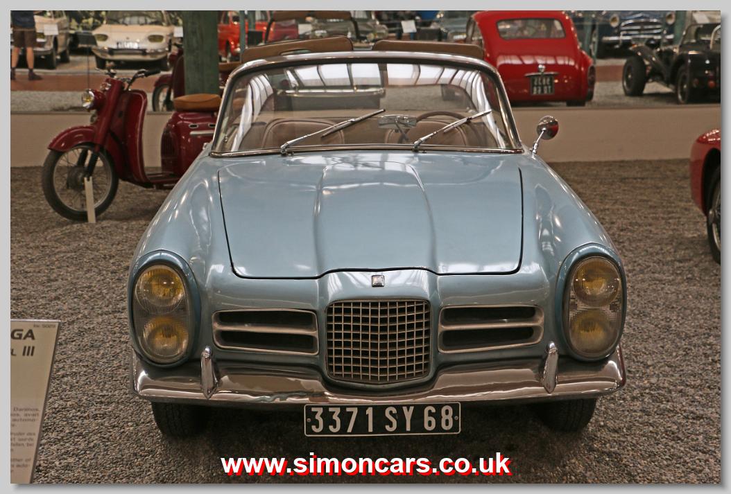 Facel III Cabriolet – Starter 1/43 – Résine Bleue – Miniature Collection